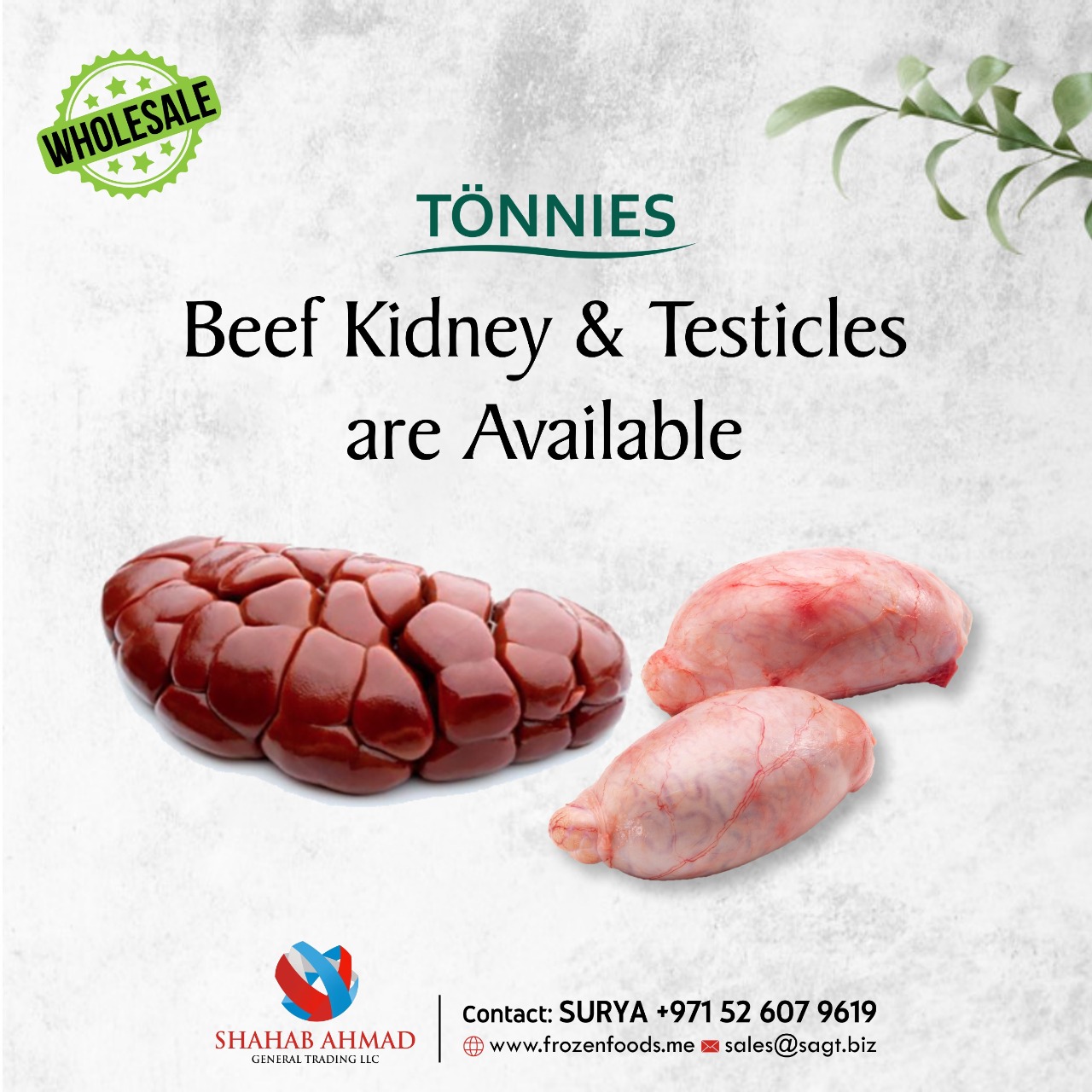 BEEF TESTICLES AND BEEF KIDNEY